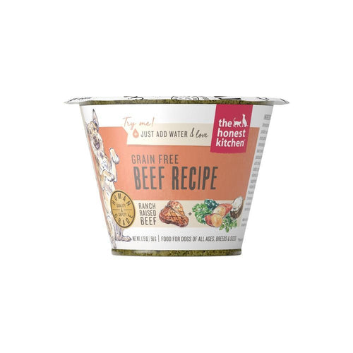 The Honest Kitchen Grain Free Beef Recipe Dehydrated Dog Food Cups