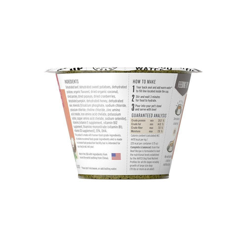 The Honest Kitchen Grain Free Beef Recipe Dehydrated Dog Food Cups