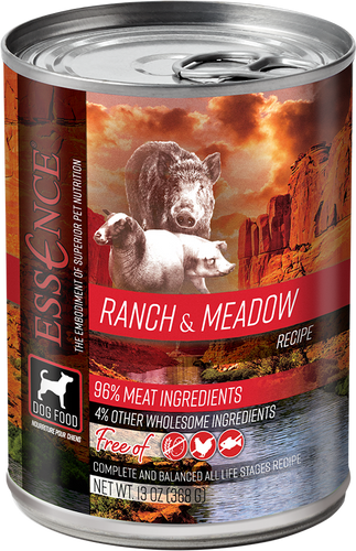 Essence Grain Free Ranch & Meadow Recipe Canned Dog Food