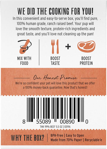 The Honest Kitchen Meal Booster 99% Beef Dog Food Topper