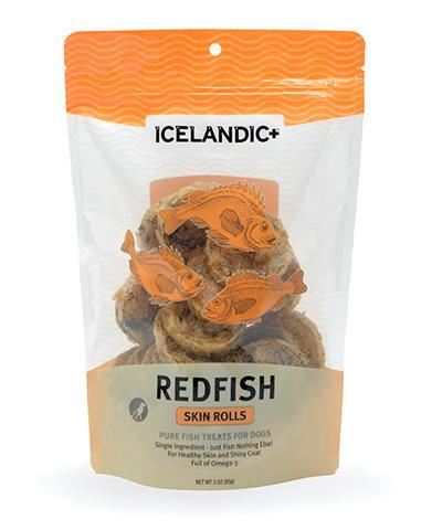 Icelandic+ Redfish Skin Rolls Dog Treats