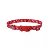Coastal Pet Products Styles Adjustable Dog Collar Medium Red Bones, 3/4 x 14- 20