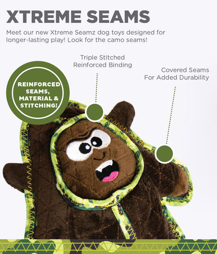 Outward Hound Xtreme Seamz Gorilla Dog Toy (Medium, Brown)