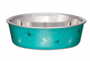 Loving Pets Dragonfly Turquoise Bella Bowl