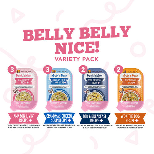 Weruva Meals 'n More Belly Belly Nice! Digestive Support Variety Pack Dog Food (3.5 Oz - 10pk)