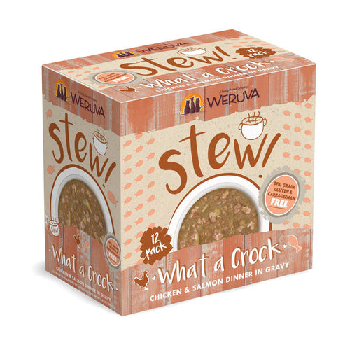 Weruva Cat Stew! What a Crock Chicken & Salmon Dinner in Gravy Cat Food