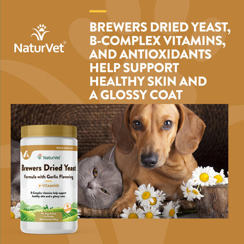NaturVet Brewers Dried Yeast With Garlic Powder (1 lb)