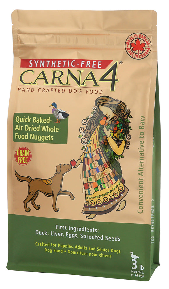 Carna4® Grain-free Duck Dog Food (6 lb/2.72kg)