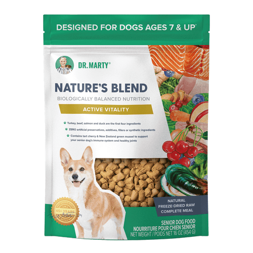 Dr. Marty Nature's Blend Active Vitality Seniors Freeze Dried Raw Dog Food