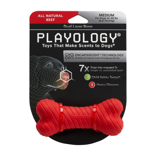 Playology Dual Layer Bone Beef Scent