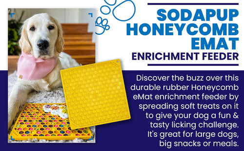 SodaPup Honeycomb Design Emat Enrichment Lick Mat