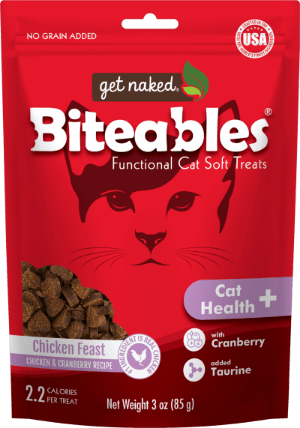 Get Naked® Biteables® Cat Health+ Functional Soft Treats Chicken Feast