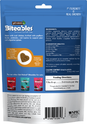 Get Naked® Biteables® Digestive Health+ Functional Cat Soft Treats Surf & Turf Flavor