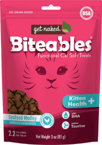 Get Naked® Biteables® Kitten Health+ Functional Soft Treats Seafood Medley