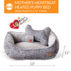 K&H Mother's Heartbeat Heated Puppy Pet Bed with Bone Pillow (Large Breed - 16