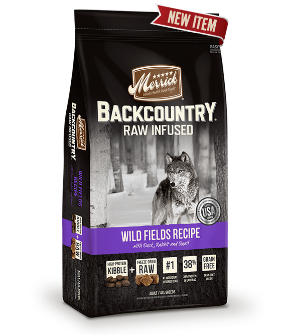 Merrick Backcountry - Raw Infused - Wild Fields Dog Food Recipe