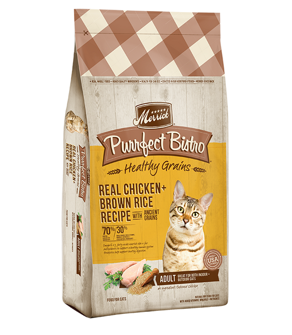 Purrfect Bistro Healthy Grains Real Chicken + Brown Rice Recipe