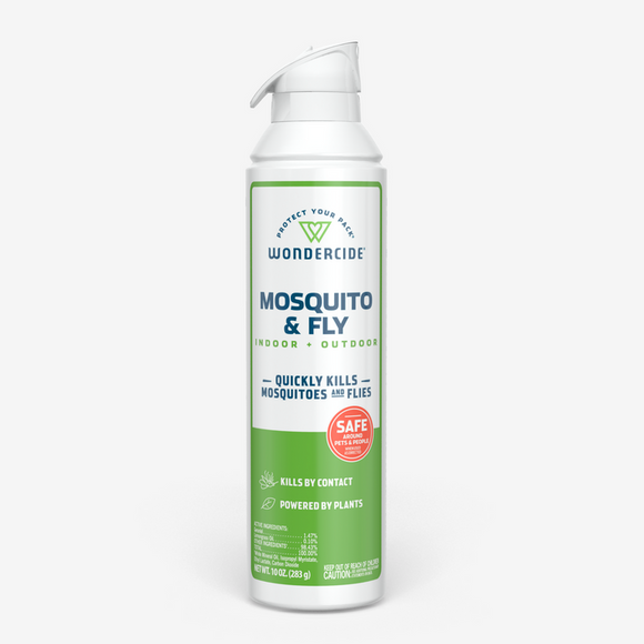 Wondercide Mosquito & Fly for Indoor + Outdoor with Natural Essential Oils (10 oz)