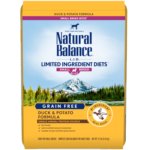 Natural Balance Grain Free Duck & Potato Small Breed Bites® Dry Dog Formula