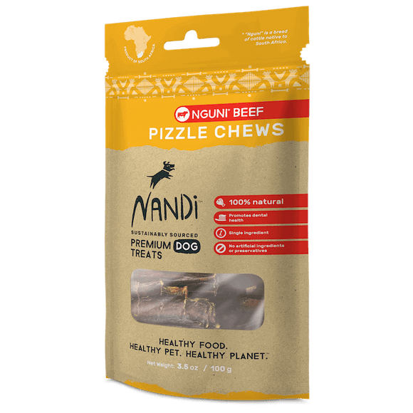 Nandi Nguni Beef Pizzle Chews Dog Treats