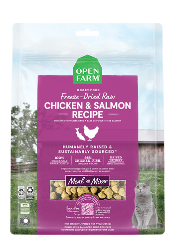 Open Farm Chicken & Salmon Freeze Dried Raw Cat Food