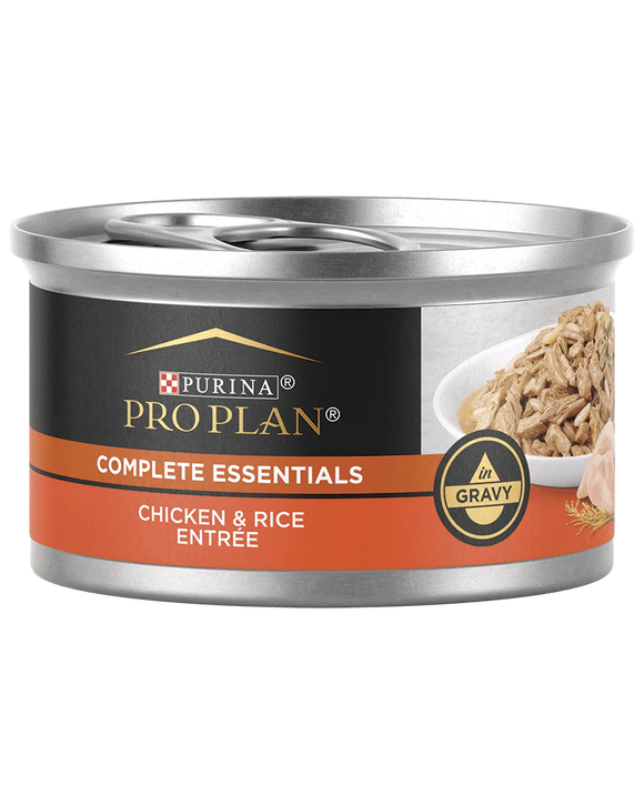 Purina Pro Plan Complete Essentials Chicken & Rice Entrée in Gravy Wet Cat Food (5.5 oz)
