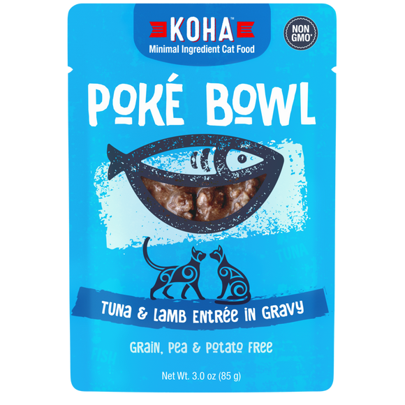 Koha Poké Bowl Tuna & Lamb Entrée in Gravy for Cats