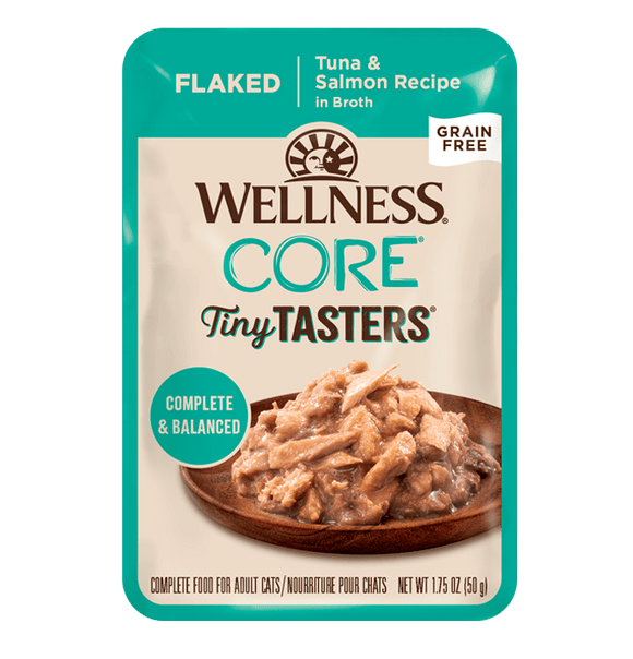 Wellness CORE® Tiny Tasters® Flaked | Tuna & Salmon Cat Wet Food