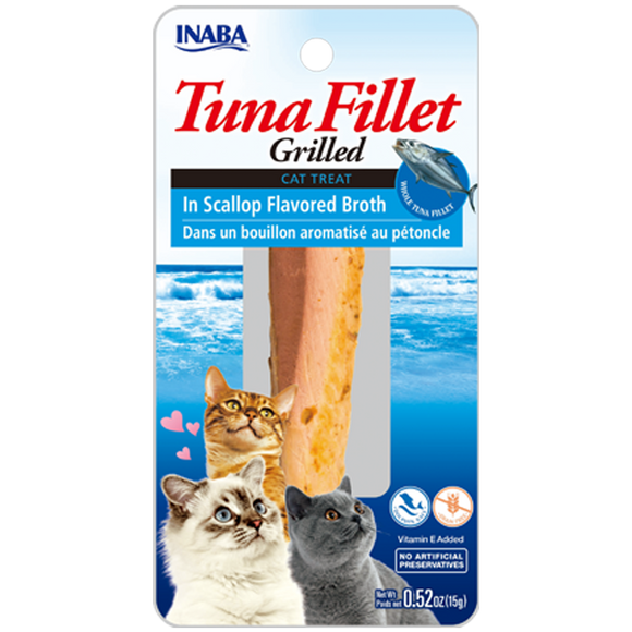 Inaba Grilled Tuna Fillet In Scallop Flavored Broth for Cats