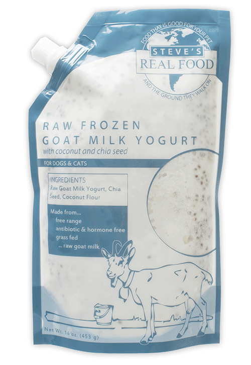 Steve's Real Food Raw Frozen Goat Milk Yogurt Dog Food