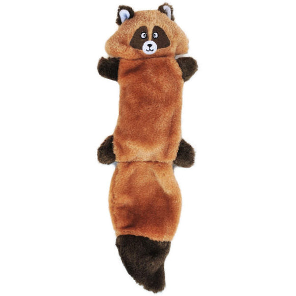 ZippyPaws Zingy Raccoon Plush Dog Toy (15 x 4 x 2 in, Plush Dog Toy)