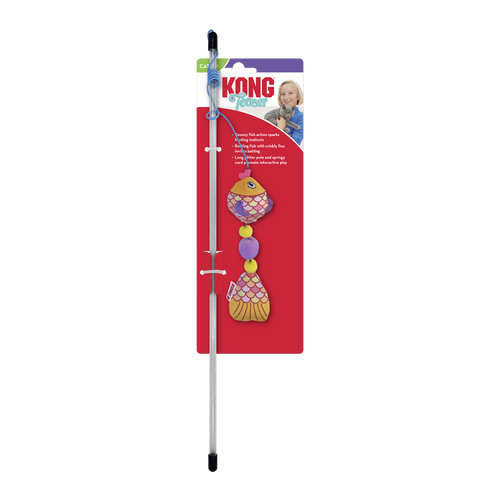 Kong Teaser Scrattles Fish  Cat Toy