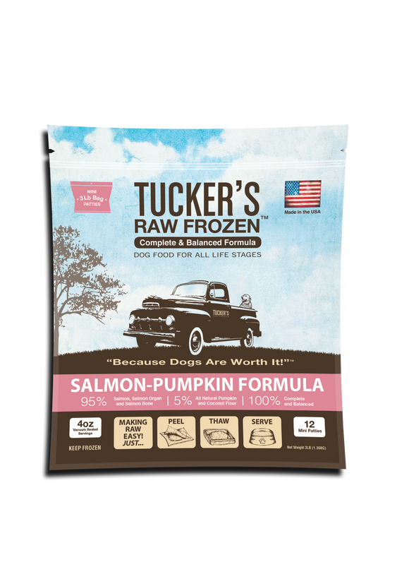 Tucker's Salmon-Pumpkin Raw Frozen Dog Food
