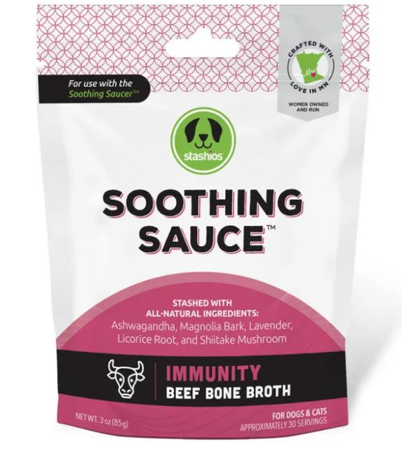Stashios Soothing Sauce Immunity Beef Bone Broth