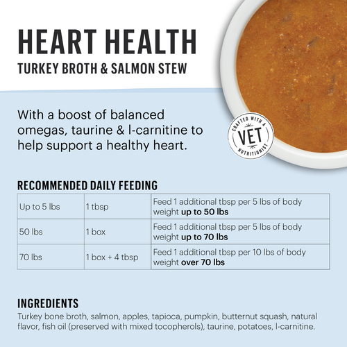 The Honest Kitchen Grain Free Functional Pour Over Heart Health - Turkey Broth & Salmon Stew (5.5 oz)