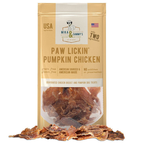 Mika & Sammy's Paw Lickin' Pumpkin Chicken Dog Treats