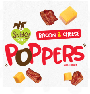 Snicky Snaks Poppers Bacon And Cheese Dog Treats