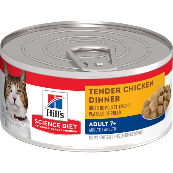 Hill's Science Diet Adult 7+ Tender Chicken Dinner cat food