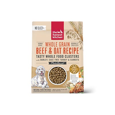 The Honest Kitchen Beef & Oat with Turkey Recipe Whole Food Clusters Dry Dog Food