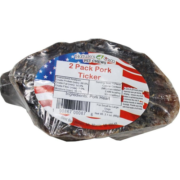Nature's Own  USA King Oink Pork Tickers Chew Treat