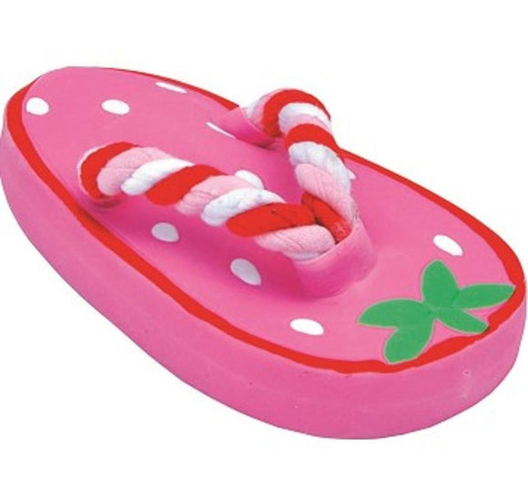 LIL PALS LATEX & ROPE STRAWBERRY FLIPFLOP