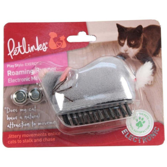 PETLINKS ROAMING RUNNER ELECTRONIC MOUSE CAT TOY